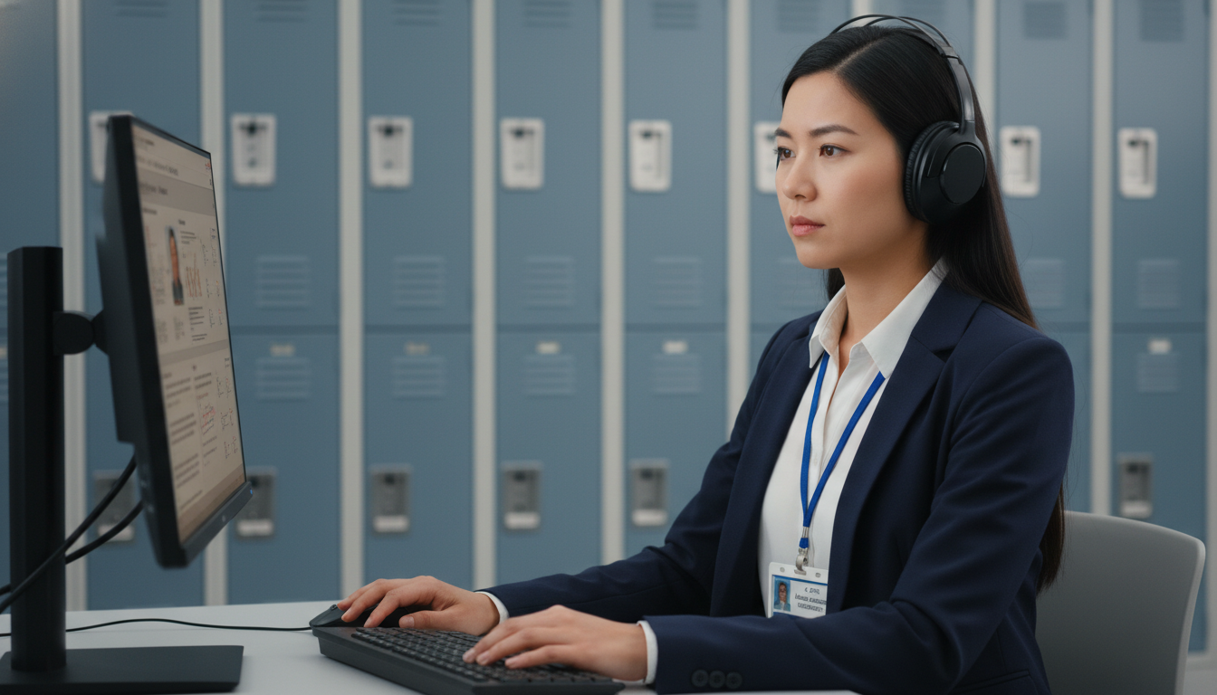 Physician taking USMLE Step 2 CK exam in testing center Physician taking USMLE Step 2 CK exam in testing center - MD graduate residency for USMLE Step 2 CK Preparation for MD Gradua