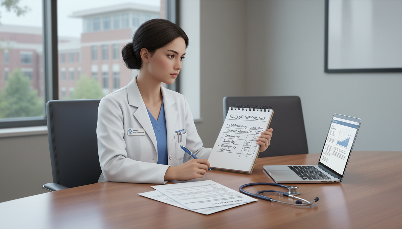 MD graduate reflecting on specialty options and career priorities MD graduate reflecting on specialty options and career priorities - MD graduate residency for Backup Specialty Planning for M