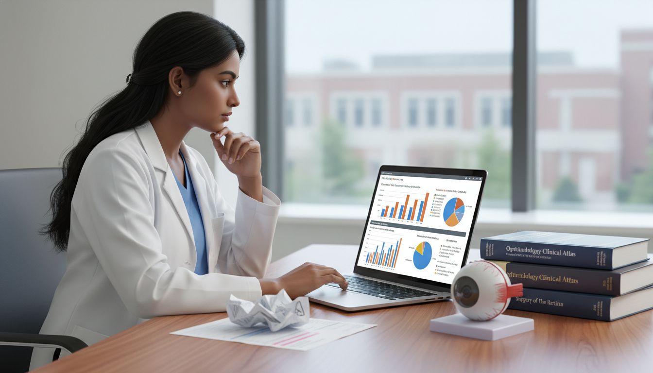 MD graduate analyzing ophthalmology residency competitiveness data - MD graduate residency for Low Step Score Strategies for
