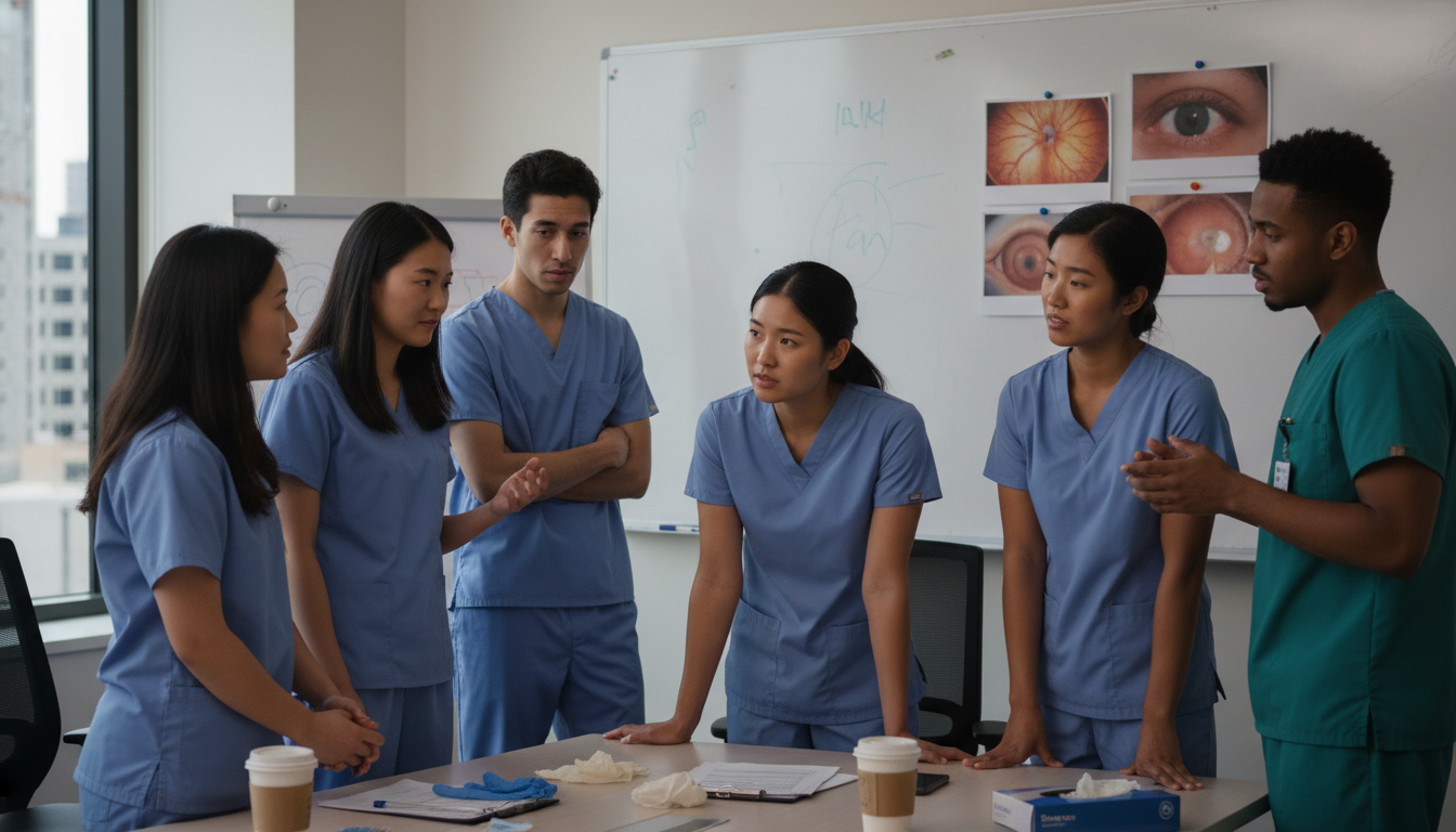 Ophthalmology residents discussing program culture Ophthalmology residents discussing program culture - MD graduate residency for Identifying Malignant Programs for MD Graduate