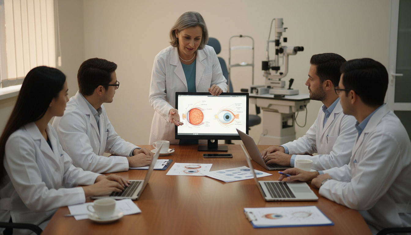 Ophthalmology residents and attending mentoring session - MD graduate residency for Networking in Medicine for MD Graduate in