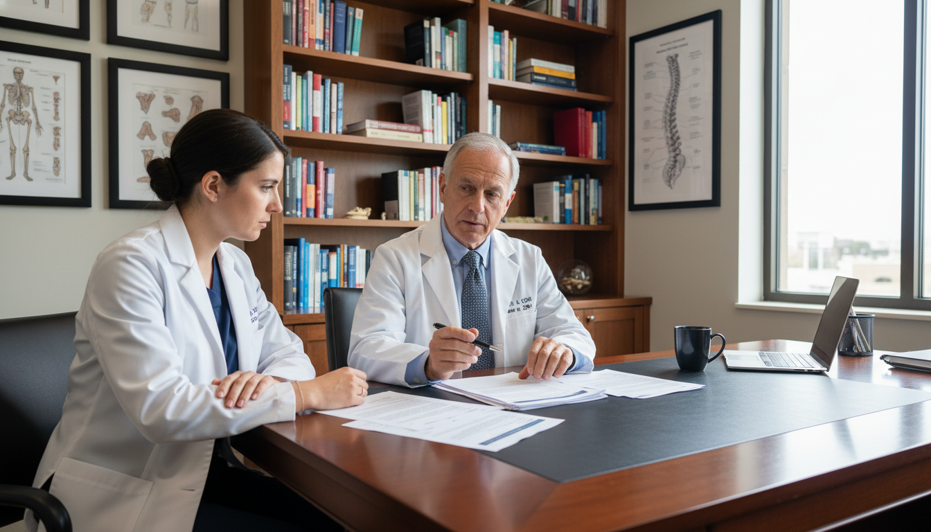 Resident meeting with faculty advisor to discuss orthopedic surgery residency and backup plans Resident meeting with faculty advisor to discuss orthopedic surgery residency and backup plans - MD graduate residency for Ba