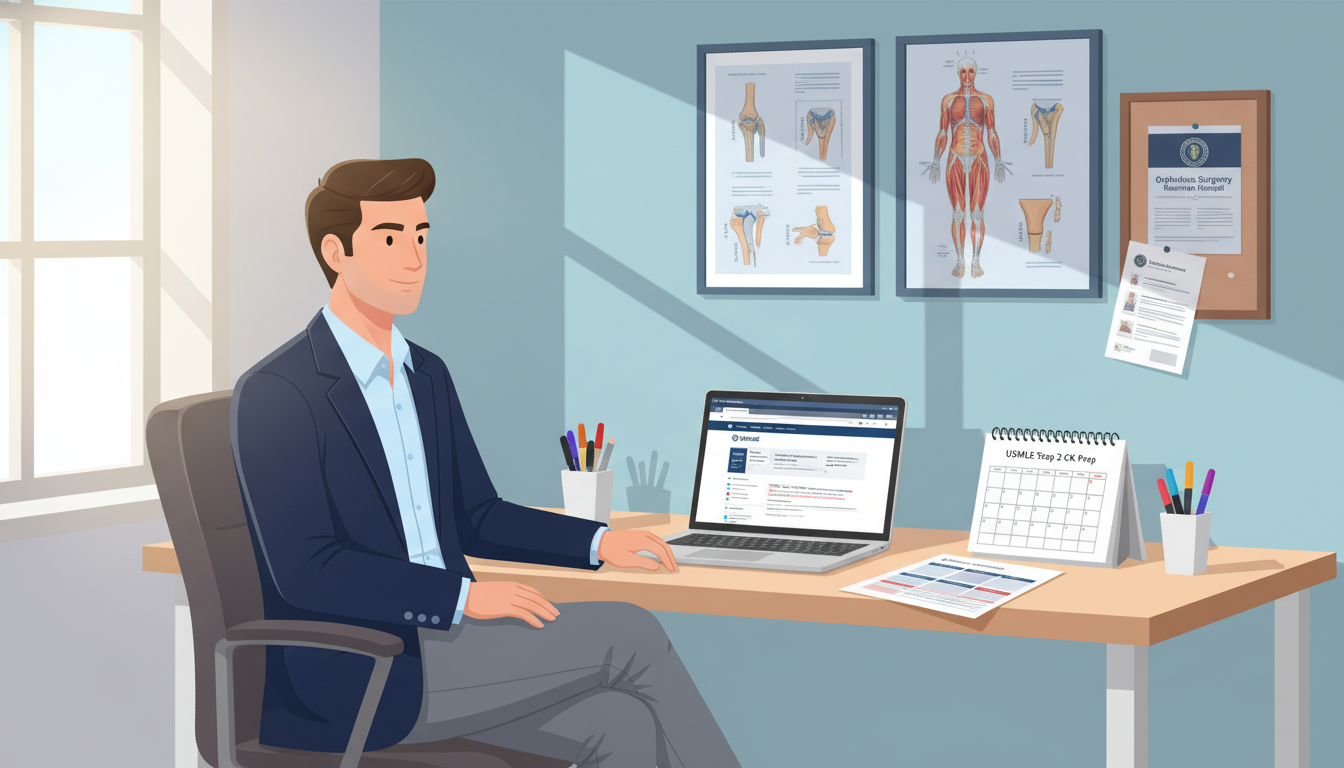 Orthopedic surgery applicant planning USMLE Step 2 CK study schedule Orthopedic surgery applicant planning USMLE Step 2 CK study schedule - MD graduate residency for USMLE Step 2 CK Preparation
