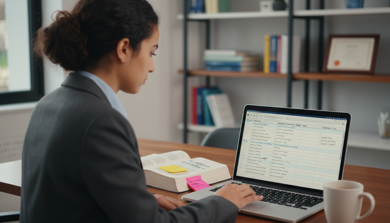 MD graduate using spreadsheet to organize pathology residency programs - MD graduate residency for Program Selection Strategy