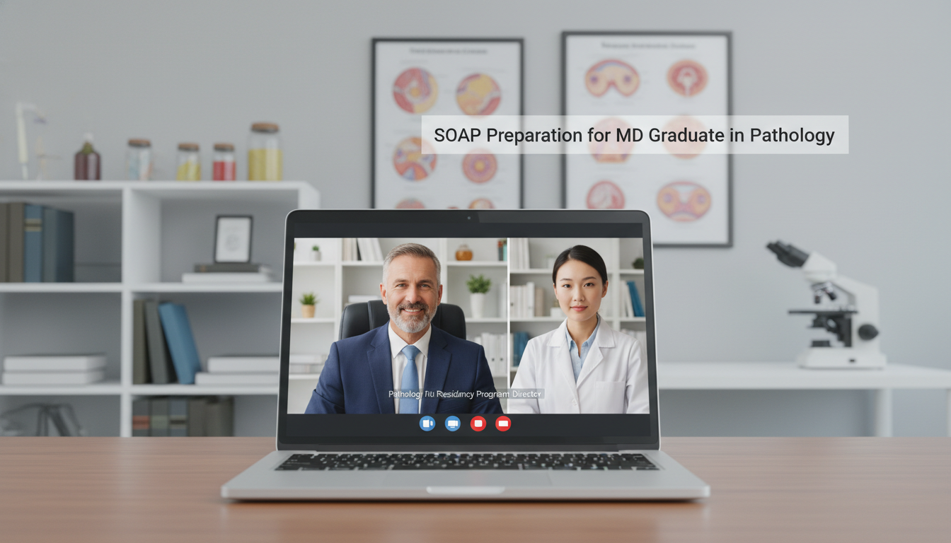 Pathology residency program director interviewing SOAP applicant virtually - MD graduate residency for SOAP Preparation for M
