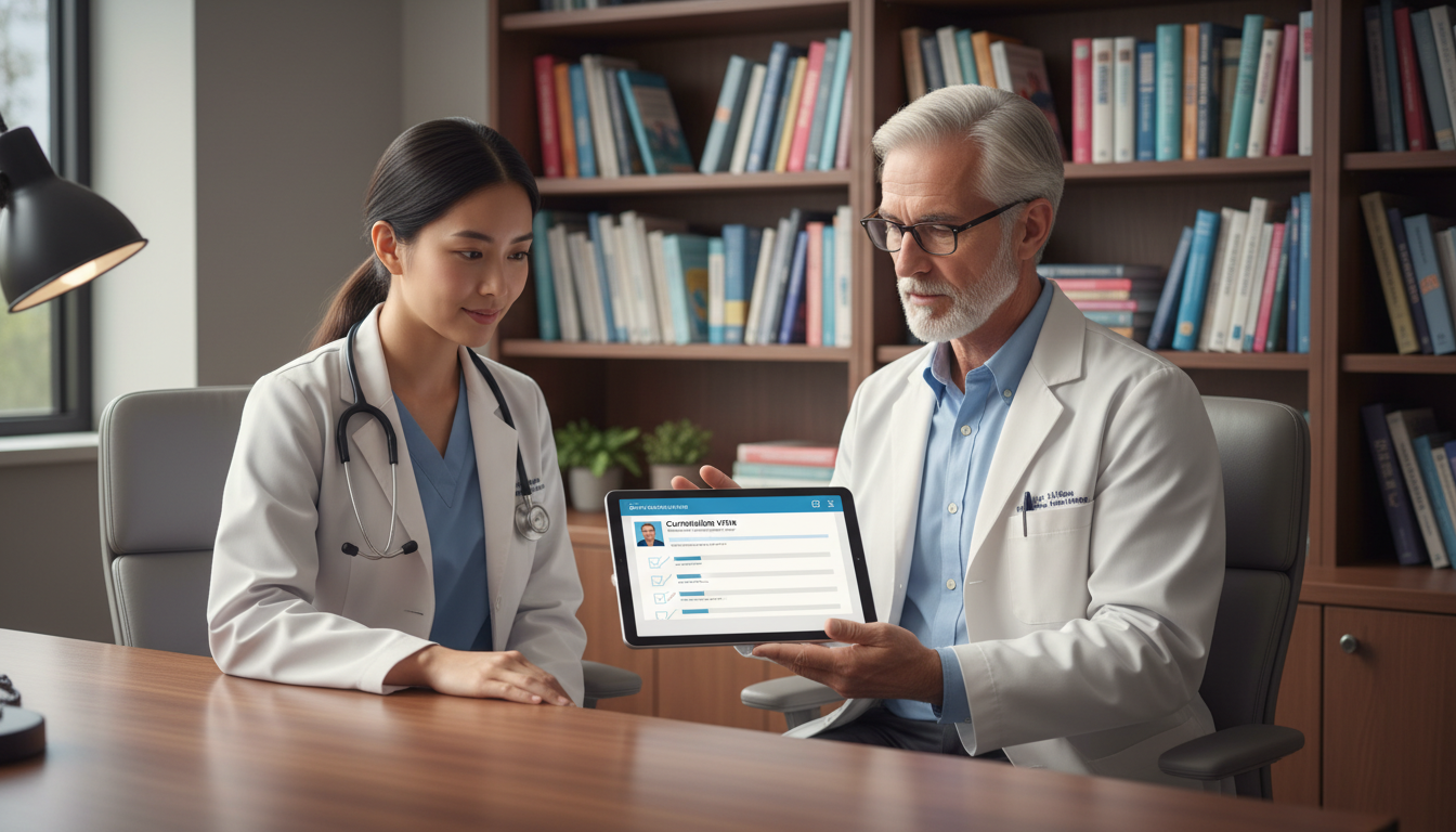 Pediatrics resident meeting with mentor about fellowship goals - MD graduate residency for Fellowship Preparation for MD Grad