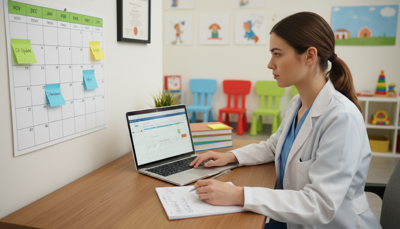 Timeline planning for pediatric resident job search - MD graduate residency for Job Search Timing for MD Graduate in Pediatri