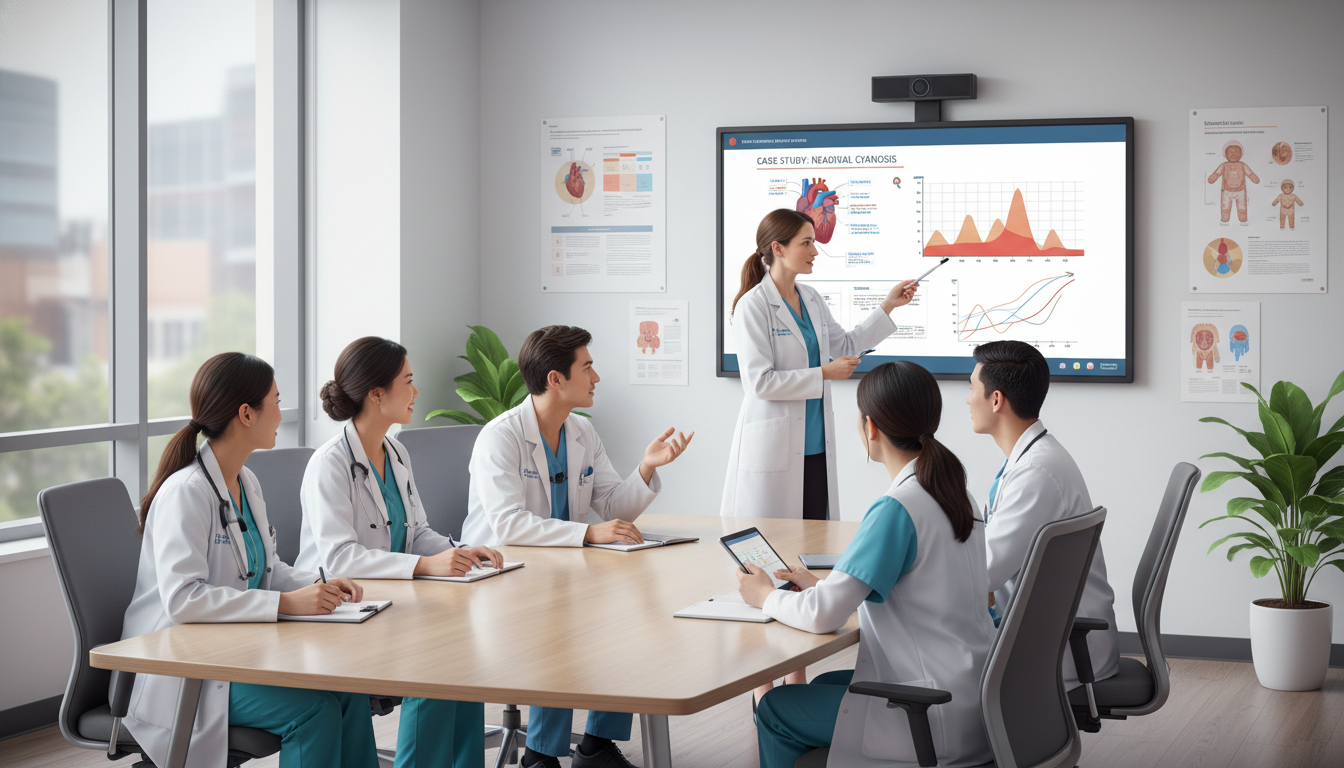 Pediatrics residents in a teaching conference Pediatrics residents in a teaching conference - MD graduate residency for How to Research Programs for MD Graduate in Pediatr