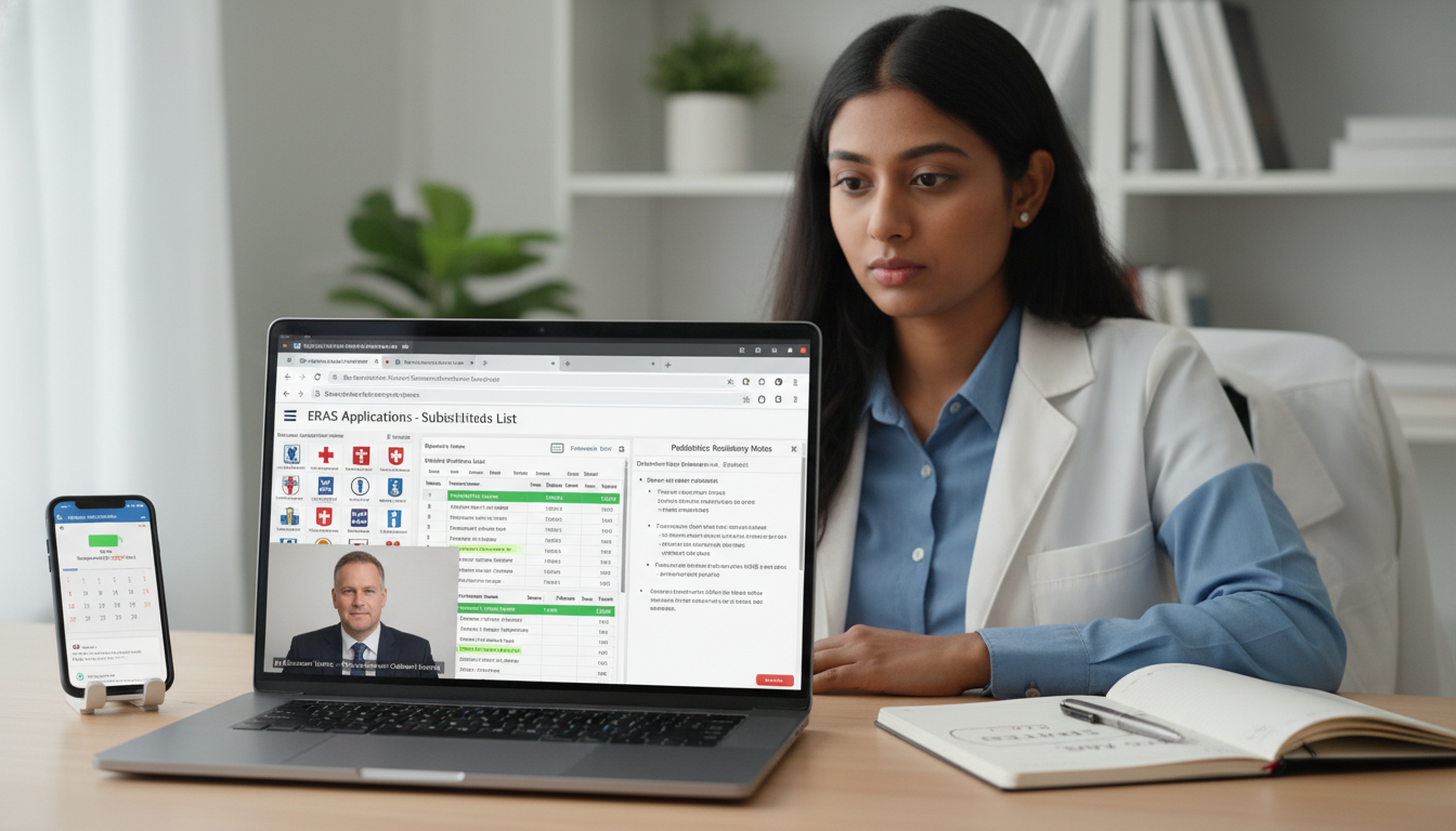 MD graduate on SOAP Match Week coordinating pediatrics applications - MD graduate residency for SOAP Preparation for MD Gradu