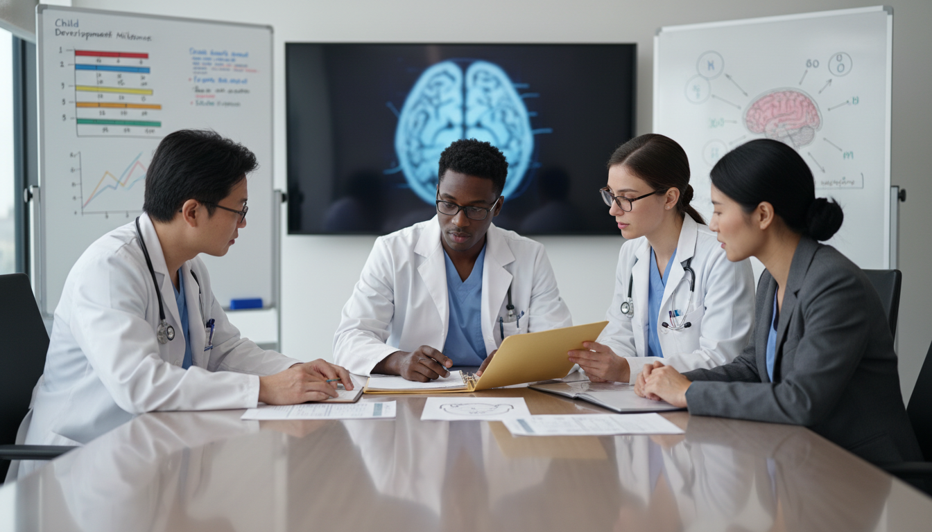 Resident physician discussing patient care in a multidisciplinary team Resident physician discussing patient care in a multidisciplinary team - MD graduate residency for CV Building for MD Graduat