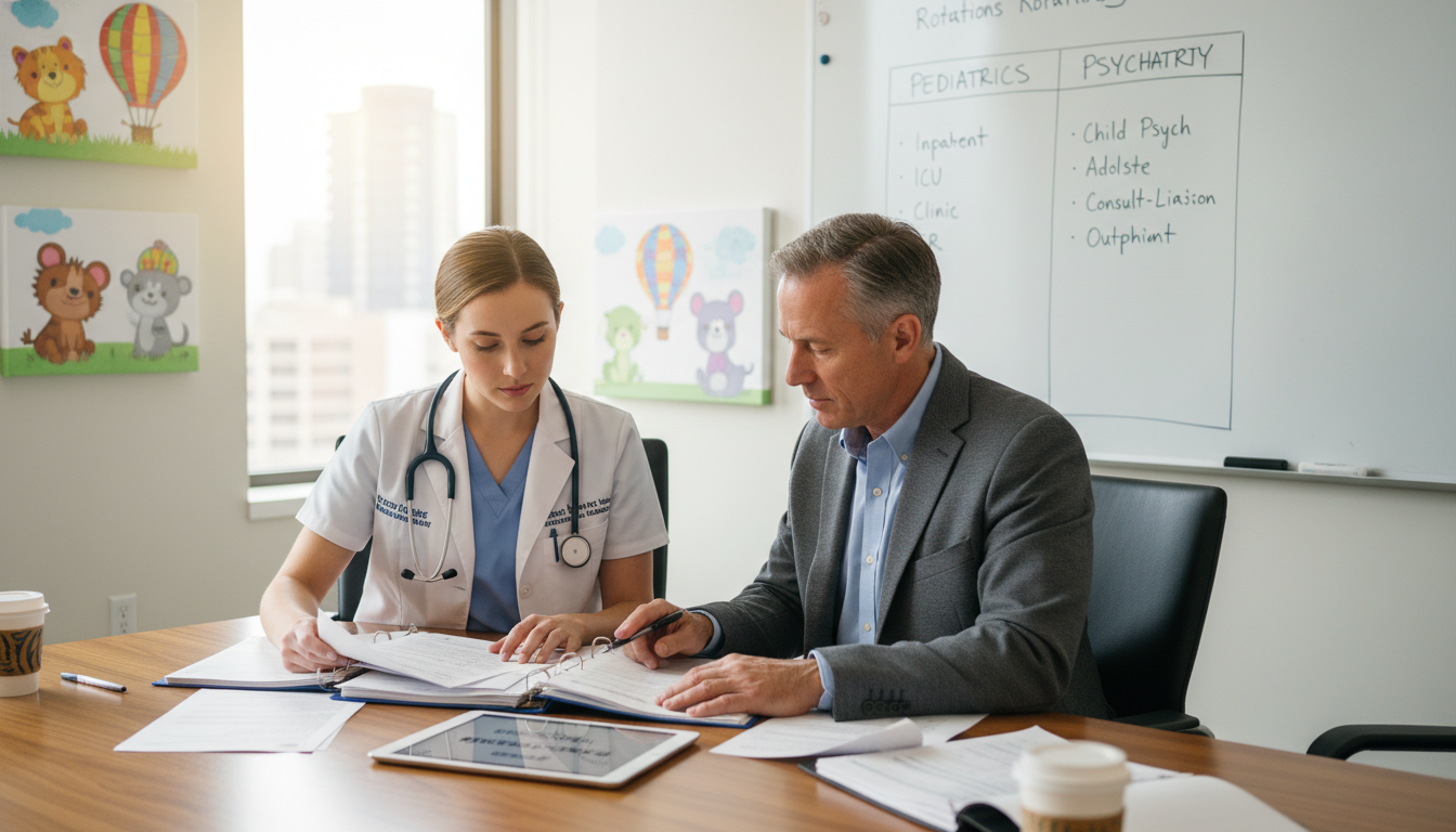 Triple board residency program discussion between resident and faculty mentor - MD graduate residency for Program Selection S