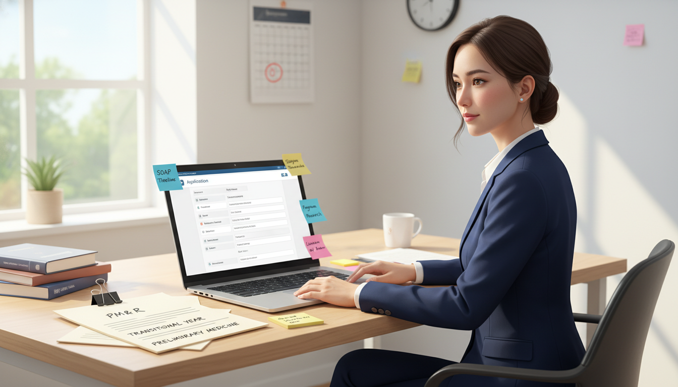 MD graduate organizing SOAP residency application documents - MD graduate residency for SOAP Preparation for MD Graduate in P