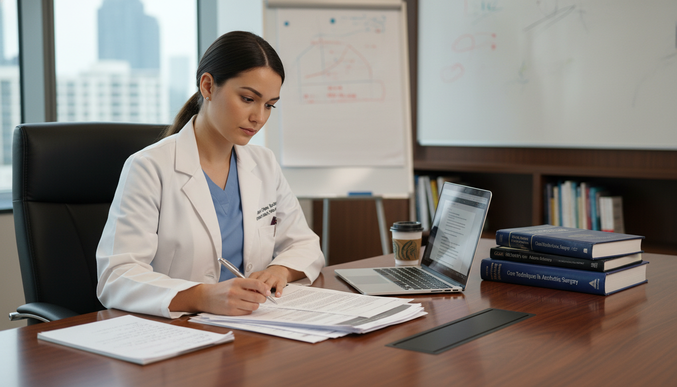 Plastic surgery resident reviewing a residency CV - MD graduate residency for CV Building for MD Graduate in Plastic Surgery