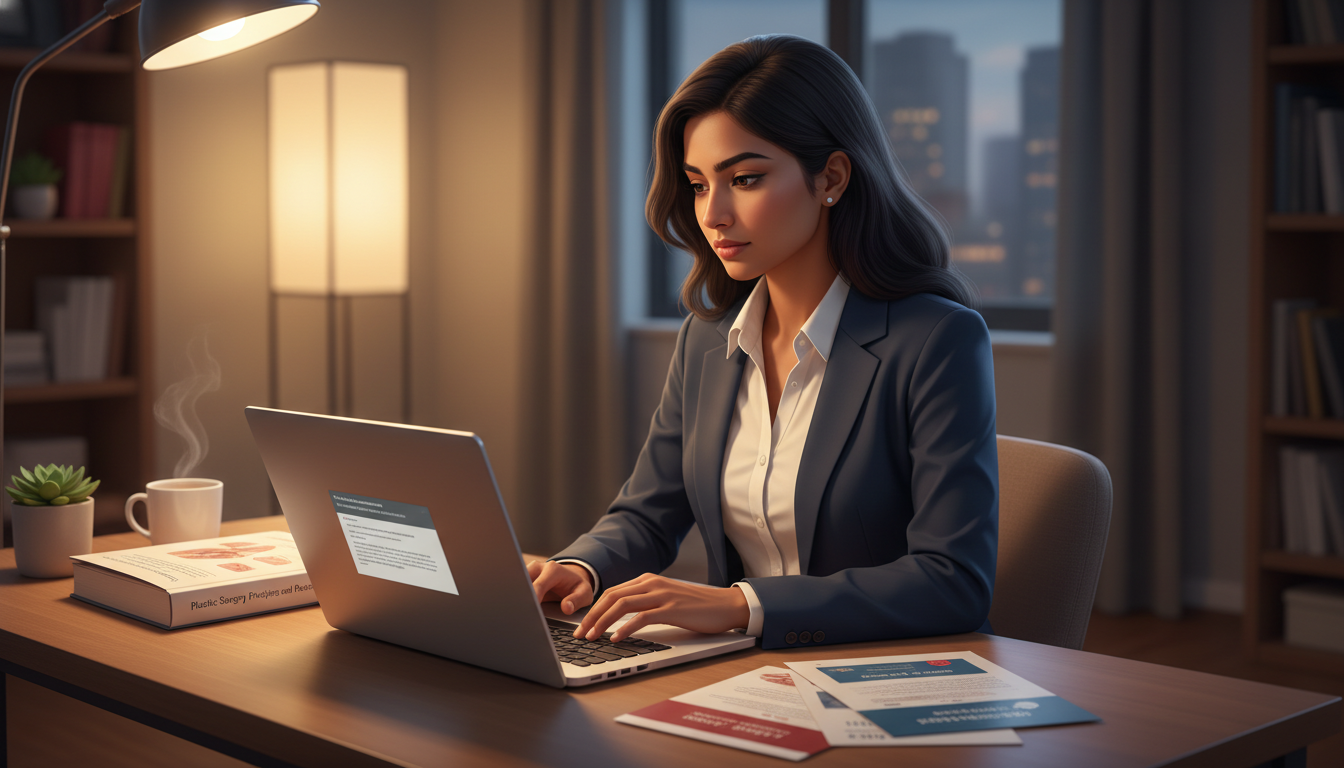 Plastic surgery applicant preparing professional email for pre-match communication Plastic surgery applicant preparing professional email for pre-match communication - MD graduate residency for Pre-Match Comm