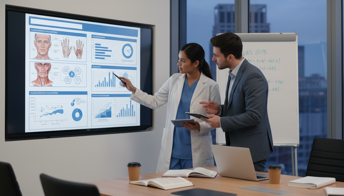 Plastic surgery resident and MD graduate collaborating on a research project - MD graduate residency for Research Profile Bui