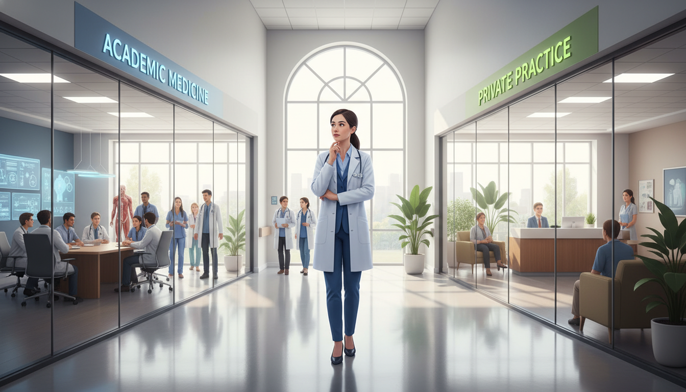 Navigating Career Choices: Academic vs Private Practice for MD Graduates