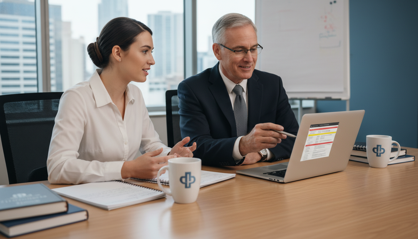 Residency applicant meeting with a mentor to discuss red flags Residency applicant meeting with a mentor to discuss red flags - MD graduate residency for Addressing Red Flags for MD Gradua