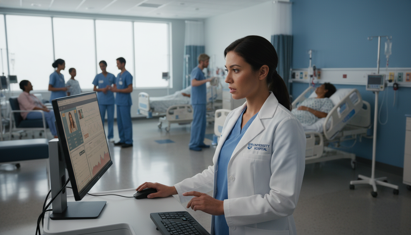 Preliminary medicine intern working efficiently on hospital wards Preliminary medicine intern working efficiently on hospital wards - MD graduate residency for Addressing Red Flags for MD Gra