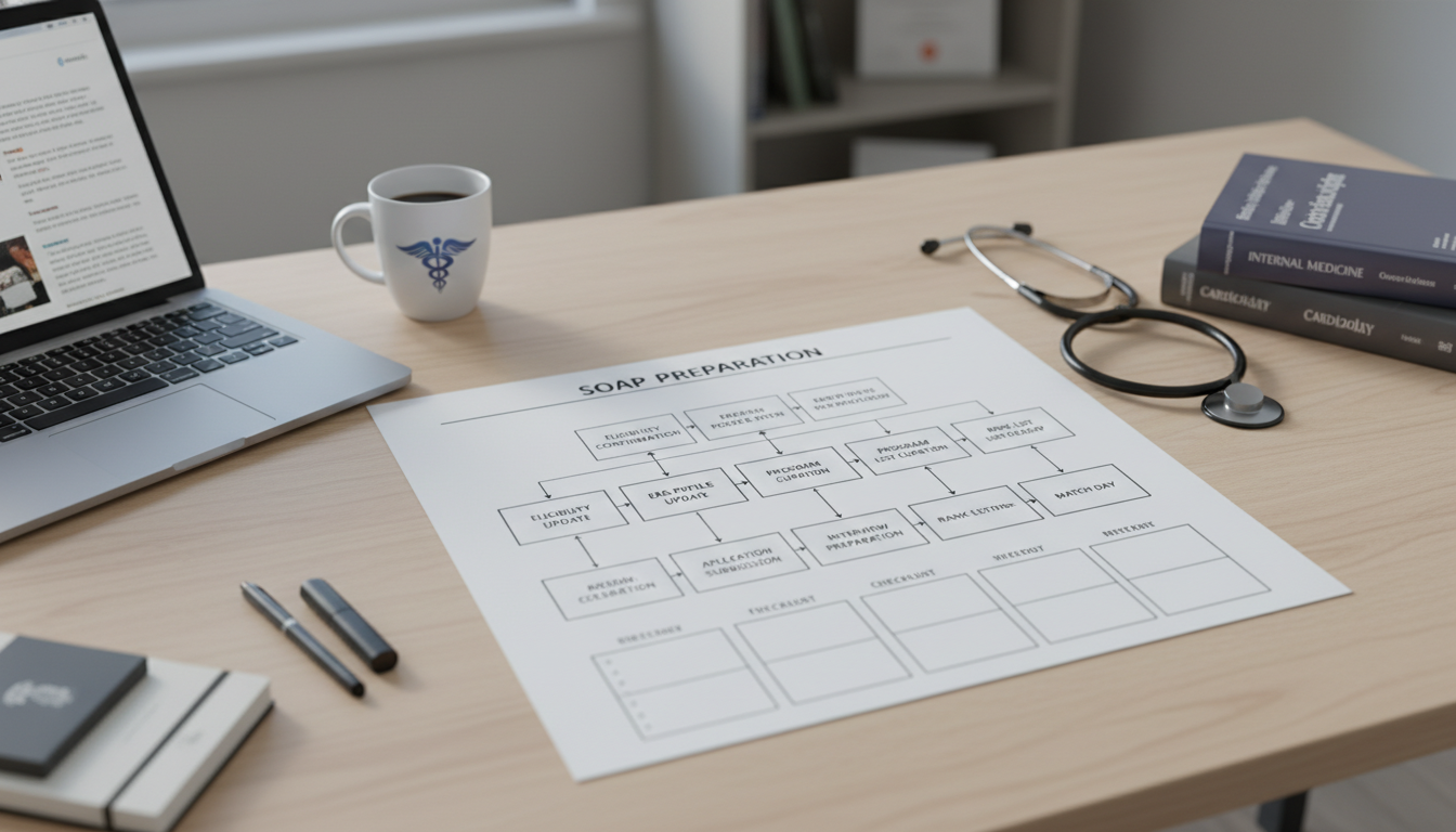 Flowchart of MD graduate SOAP process for preliminary medicine - MD graduate residency for SOAP Preparation for MD Graduate i