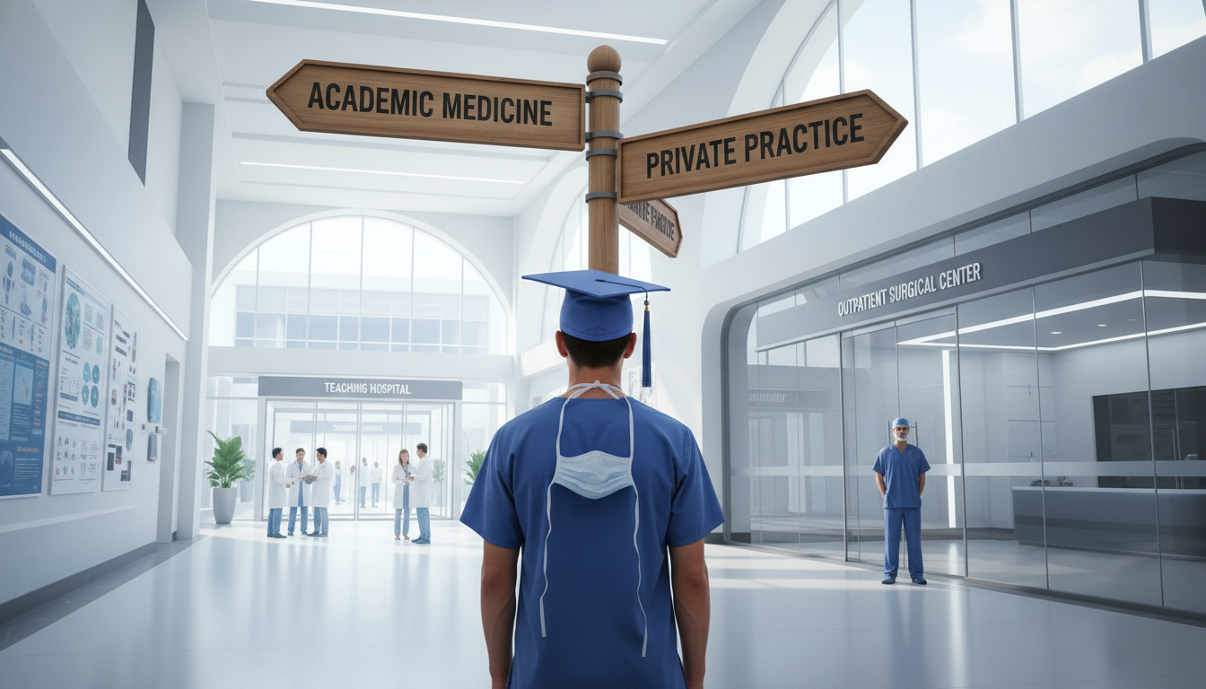 Choosing Your Path: Academic vs Private Practice for MD Graduates in Surgery