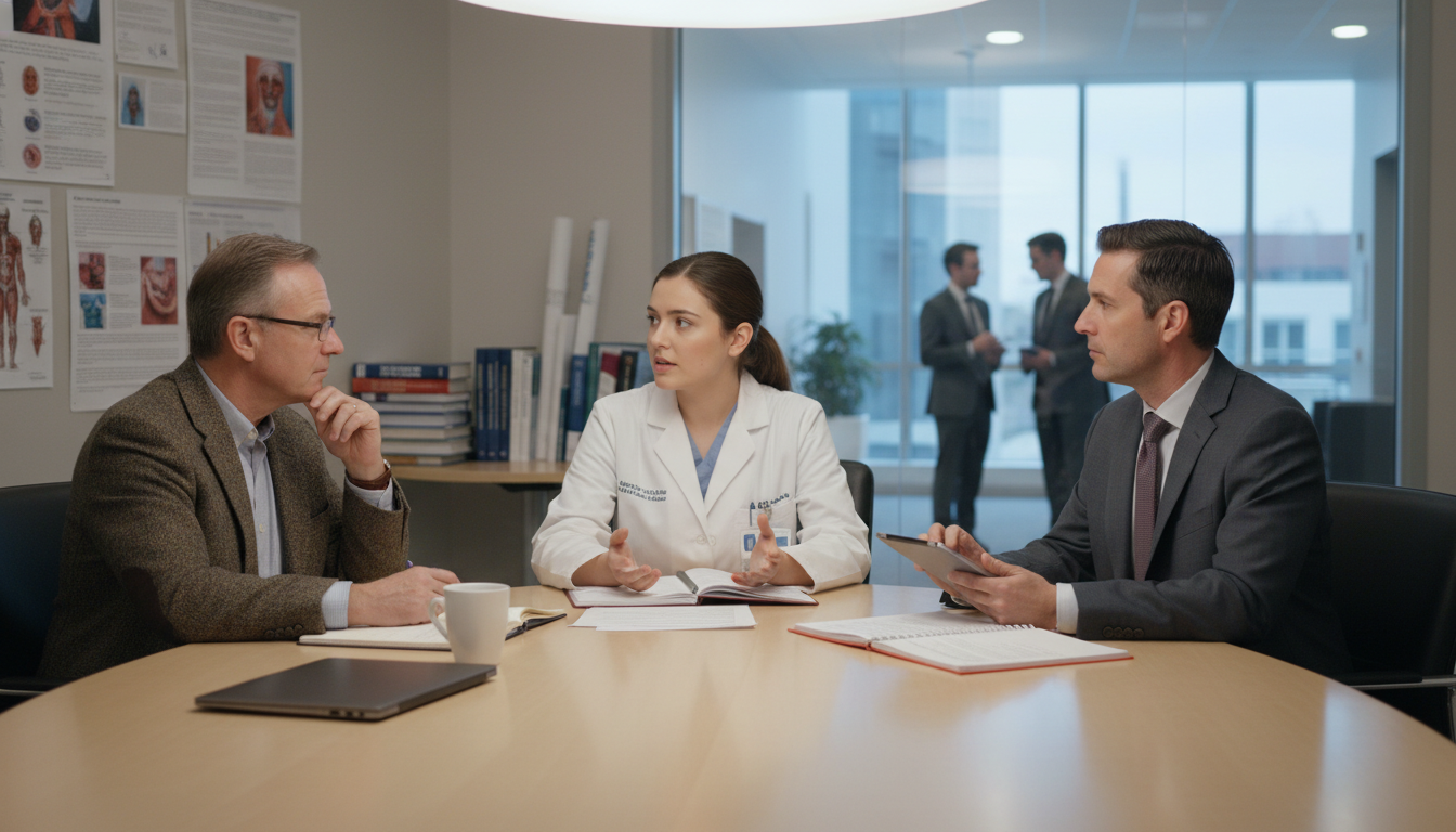 Preliminary surgery resident meeting with mentors about career pathways Preliminary surgery resident meeting with mentors about career pathways - MD graduate residency for Academic vs Private Pract