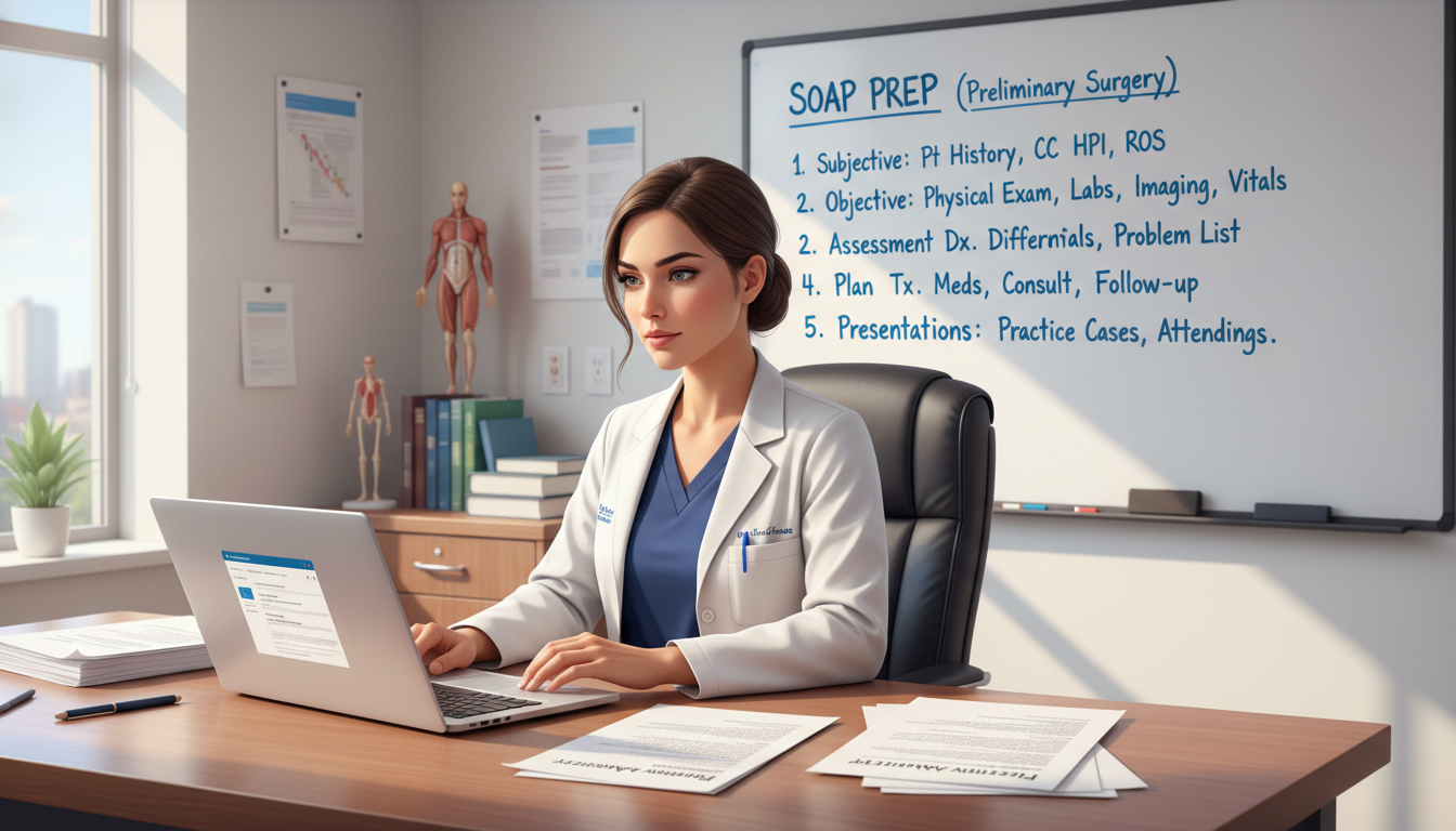 Mastering SOAP Preparation for MD Graduates in Preliminary Surgery