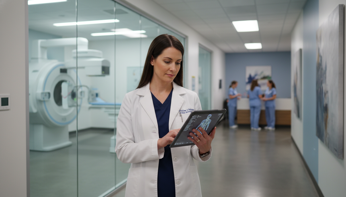 Radiation oncologist in a community private practice cancer center Radiation oncologist in a community private practice cancer center - MD graduate residency for Academic vs Private Practice f