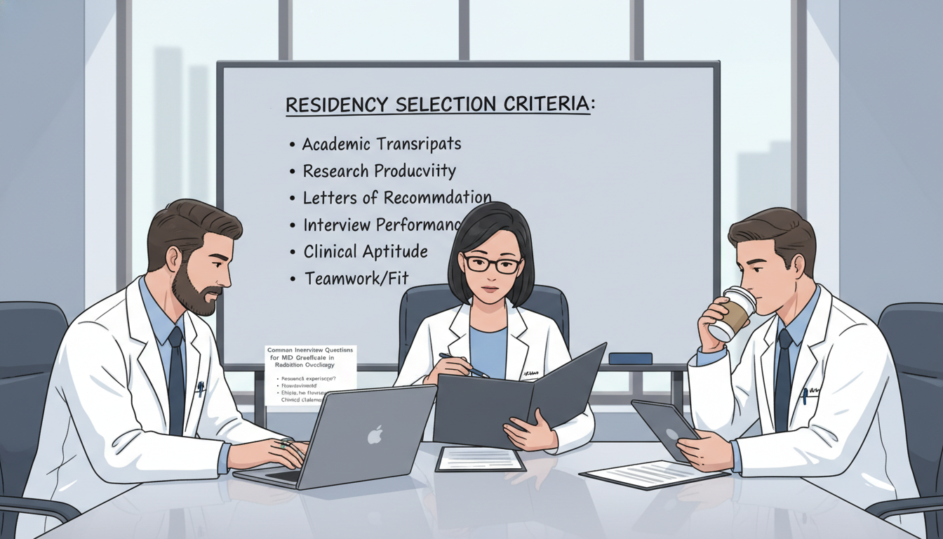 Radiation oncology residency interview panel discussing candidate - MD graduate residency for Common Interview Questions for