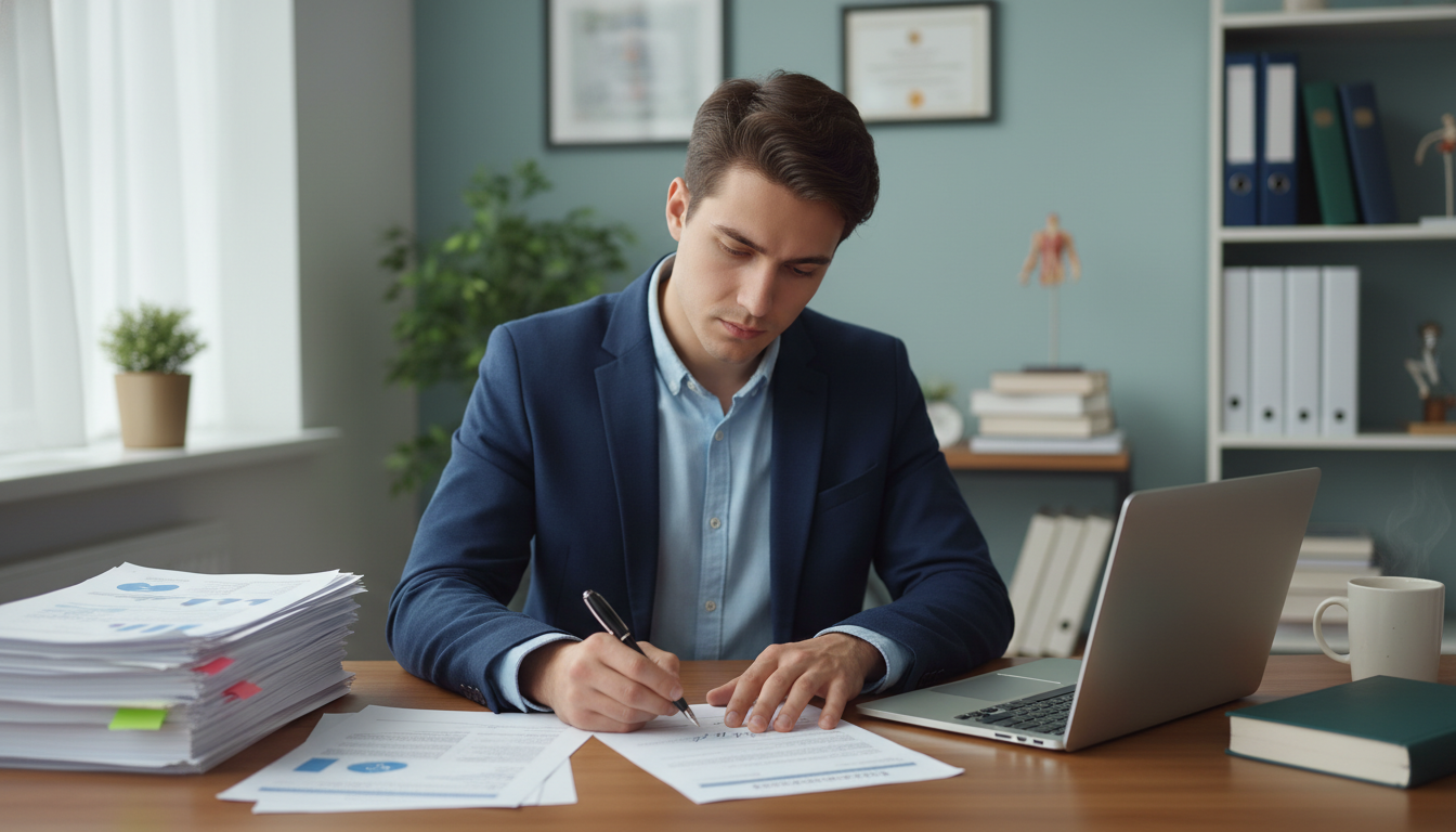 Residency applicant reviewing research and CV before interviews Residency applicant reviewing research and CV before interviews - MD graduate residency for Pre-Interview Preparation for MD