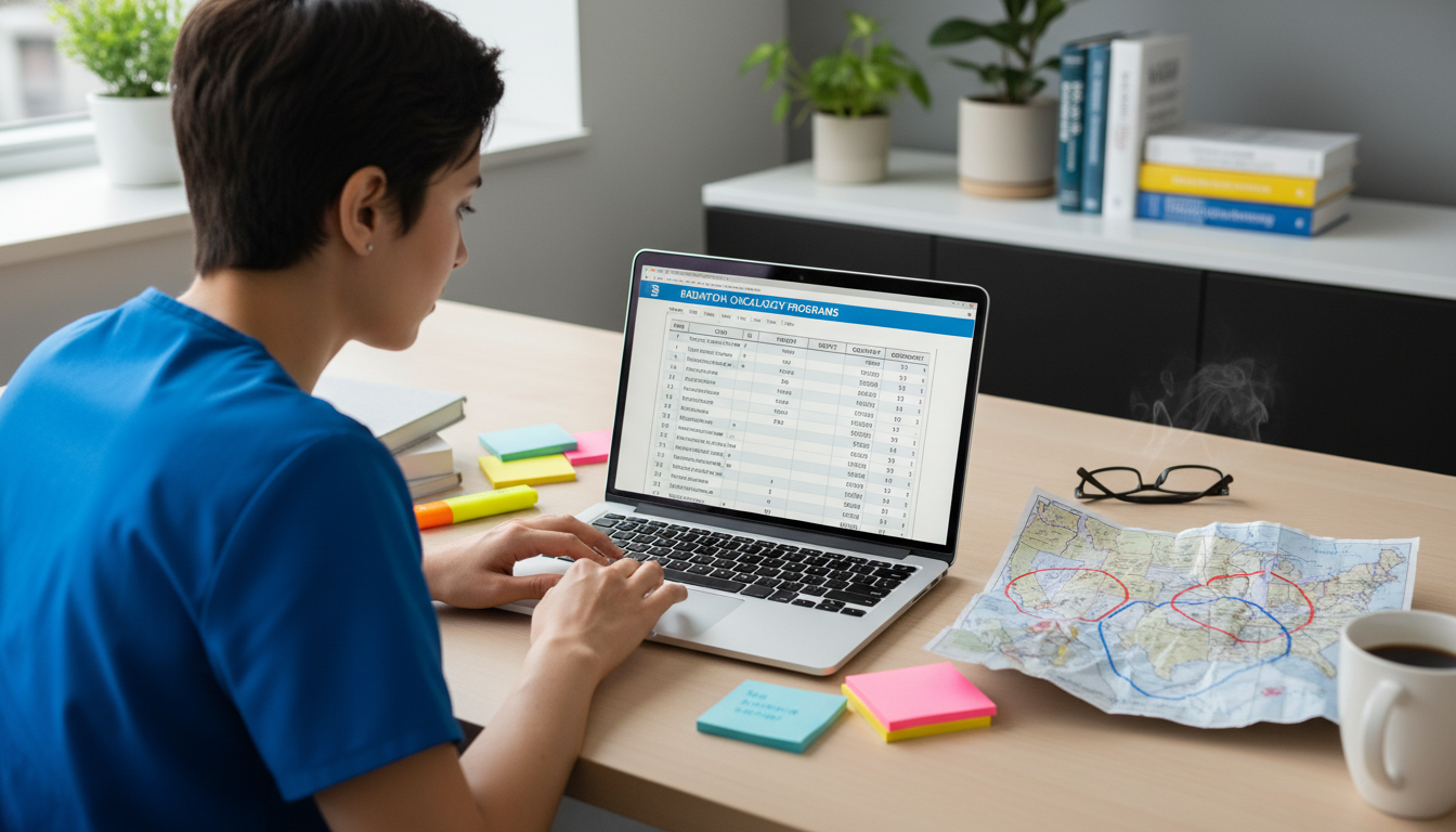 Residency applicant building a balanced radiation oncology program list - MD graduate residency for Program Selection Strateg