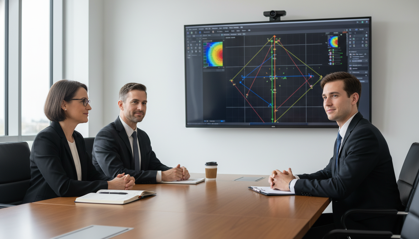Radiation oncology interview panel speaking with an applicant Radiation oncology interview panel speaking with an applicant - MD graduate residency for Addressing Red Flags for MD Graduat