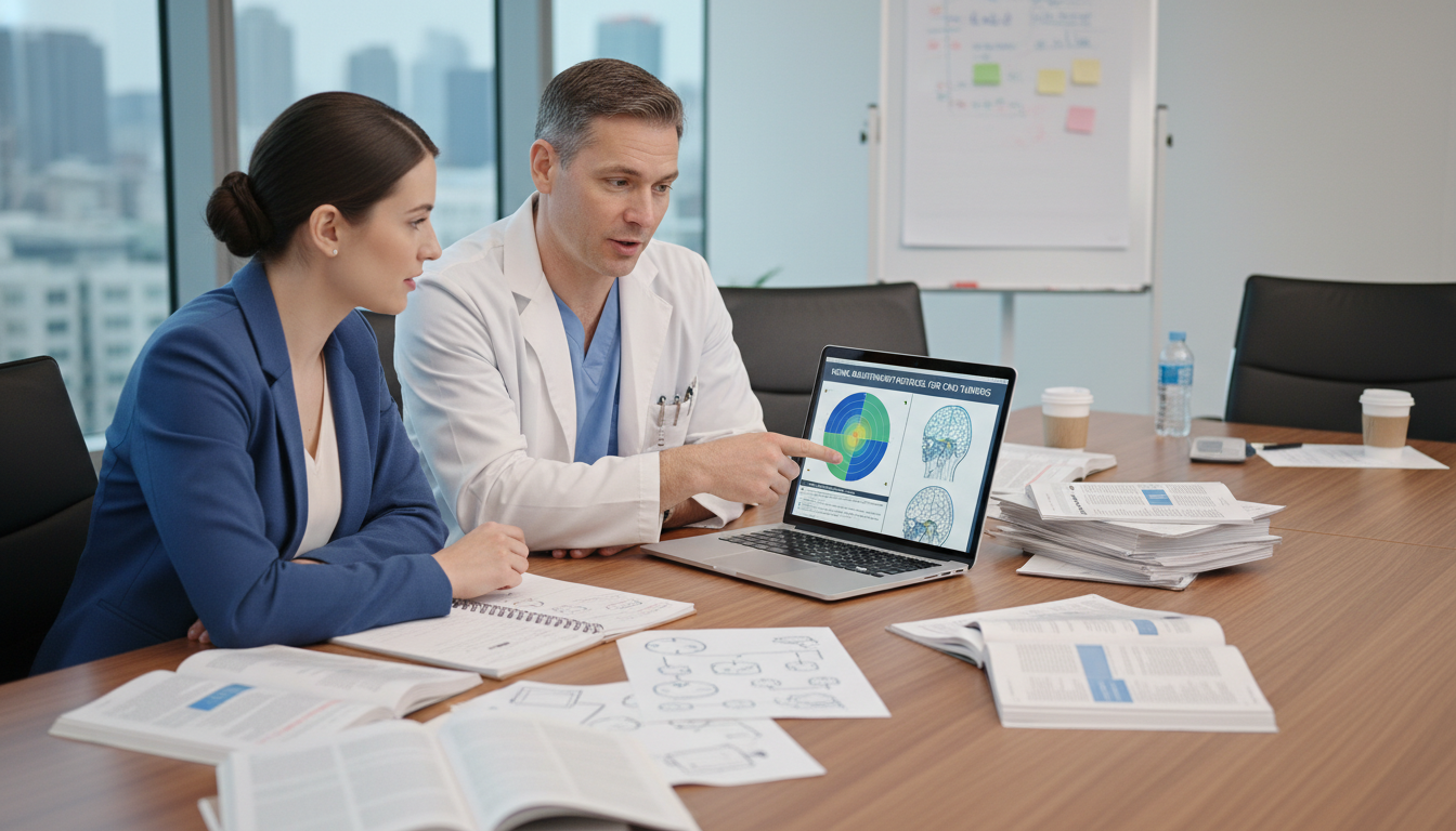 Radiation oncology attending mentoring MD graduate on research project - MD graduate residency for Research Profile Building