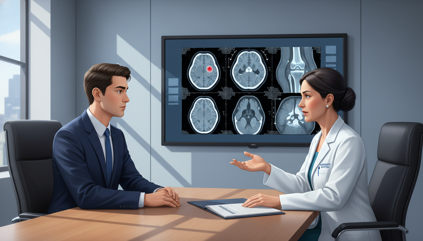 Diagnostic radiology program director and applicant in professional conversation Diagnostic radiology program director and applicant in professional conversation - MD graduate residency for Pre-Match Commun