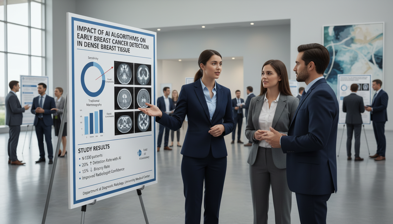 Radiology resident presenting research at a medical conference Radiology resident presenting research at a medical conference - MD graduate residency for Research During Residency for MD G