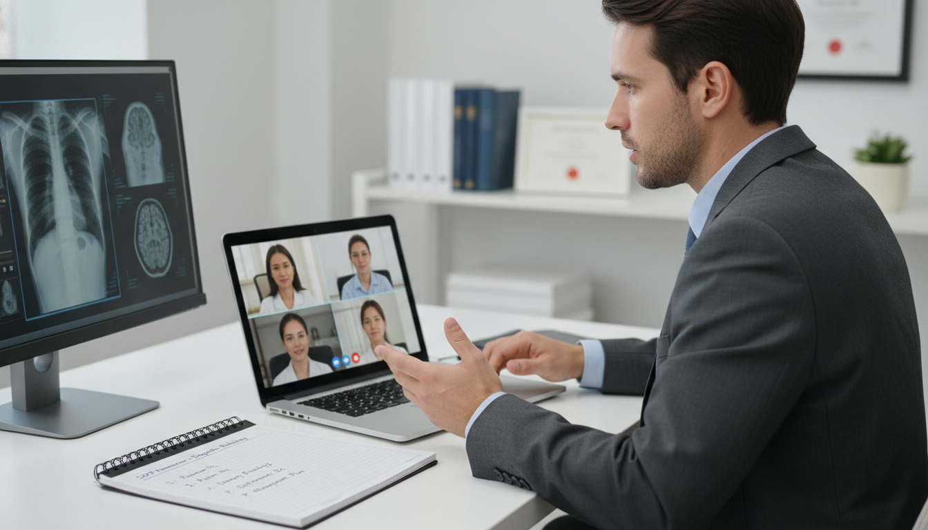 MD graduate on video interview during SOAP - MD graduate residency for SOAP Preparation for MD Graduate in Diagnostic Radiolo