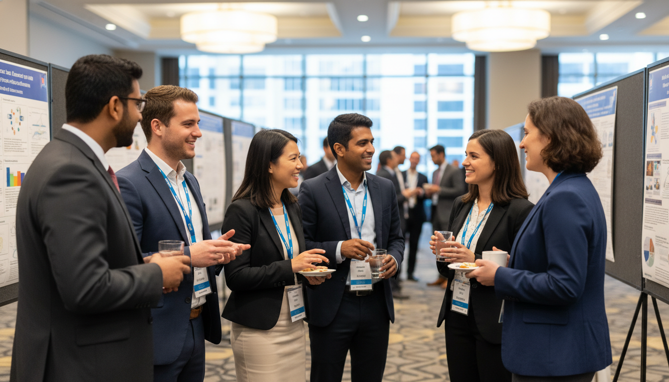 Medical residents networking at national conference Medical residents networking at national conference - MD graduate residency for Networking in Medicine for MD Graduate in Tra