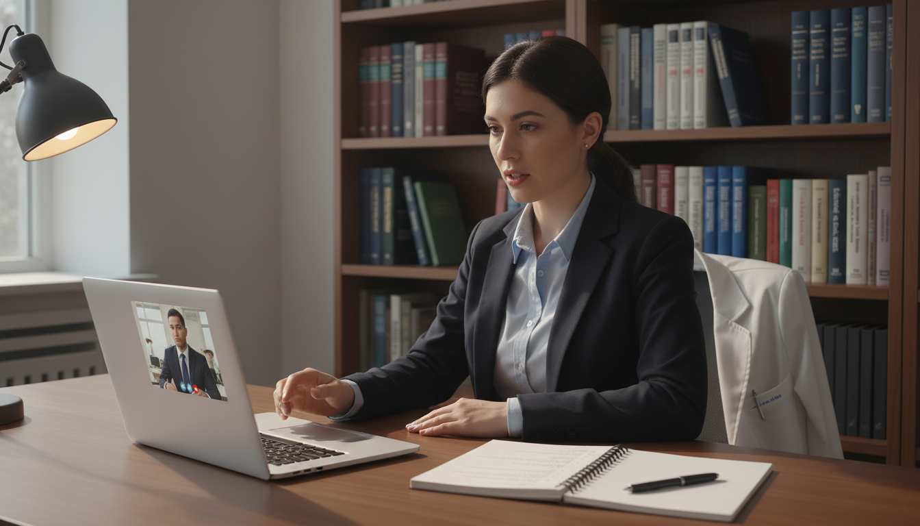 Residency applicant practicing mock interview for transitional year - MD graduate residency for Pre-Interview Preparation for