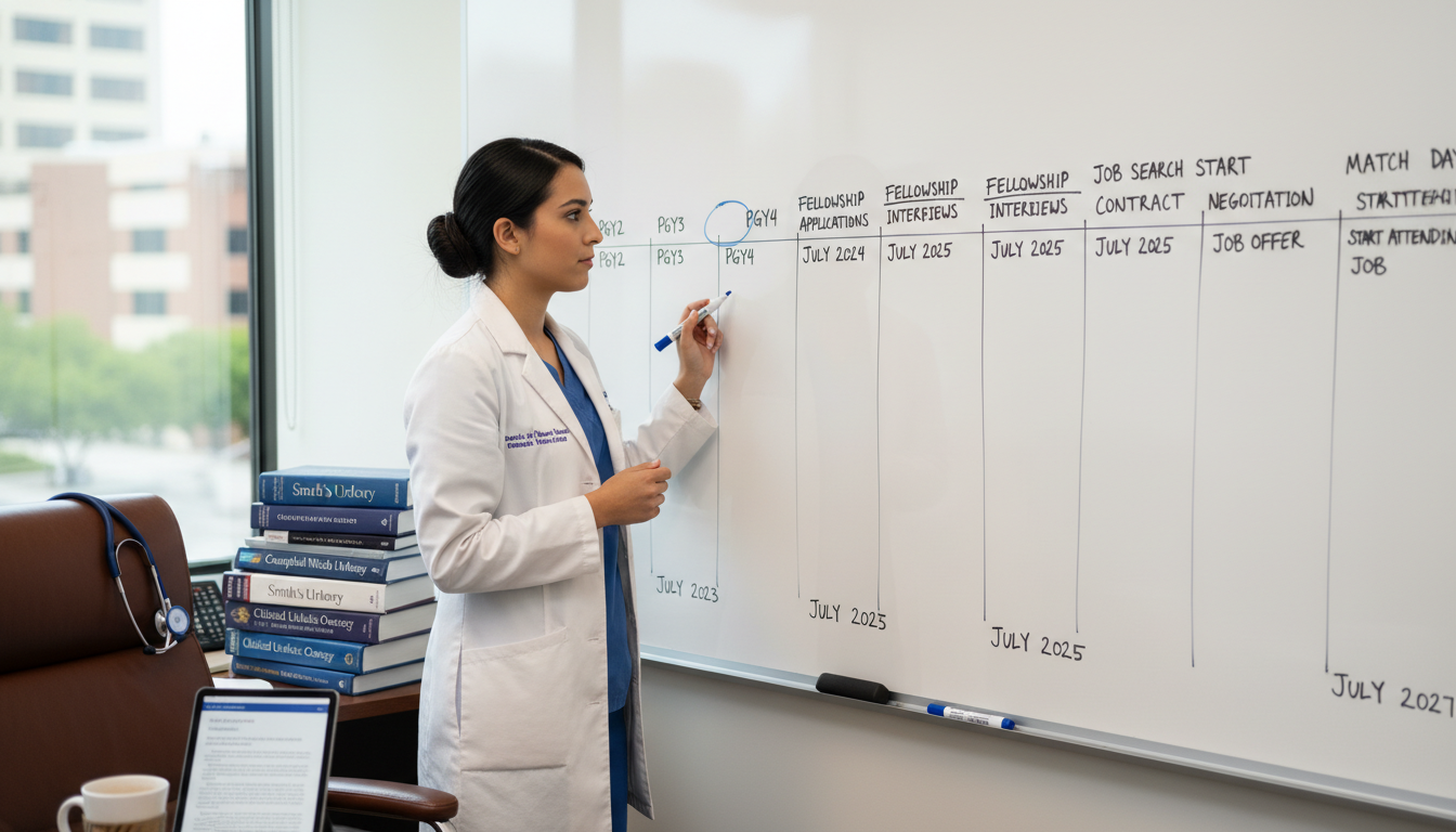 Timeline planning for urology job search during residency - MD graduate residency for Job Search Timing for MD Graduate in Ur