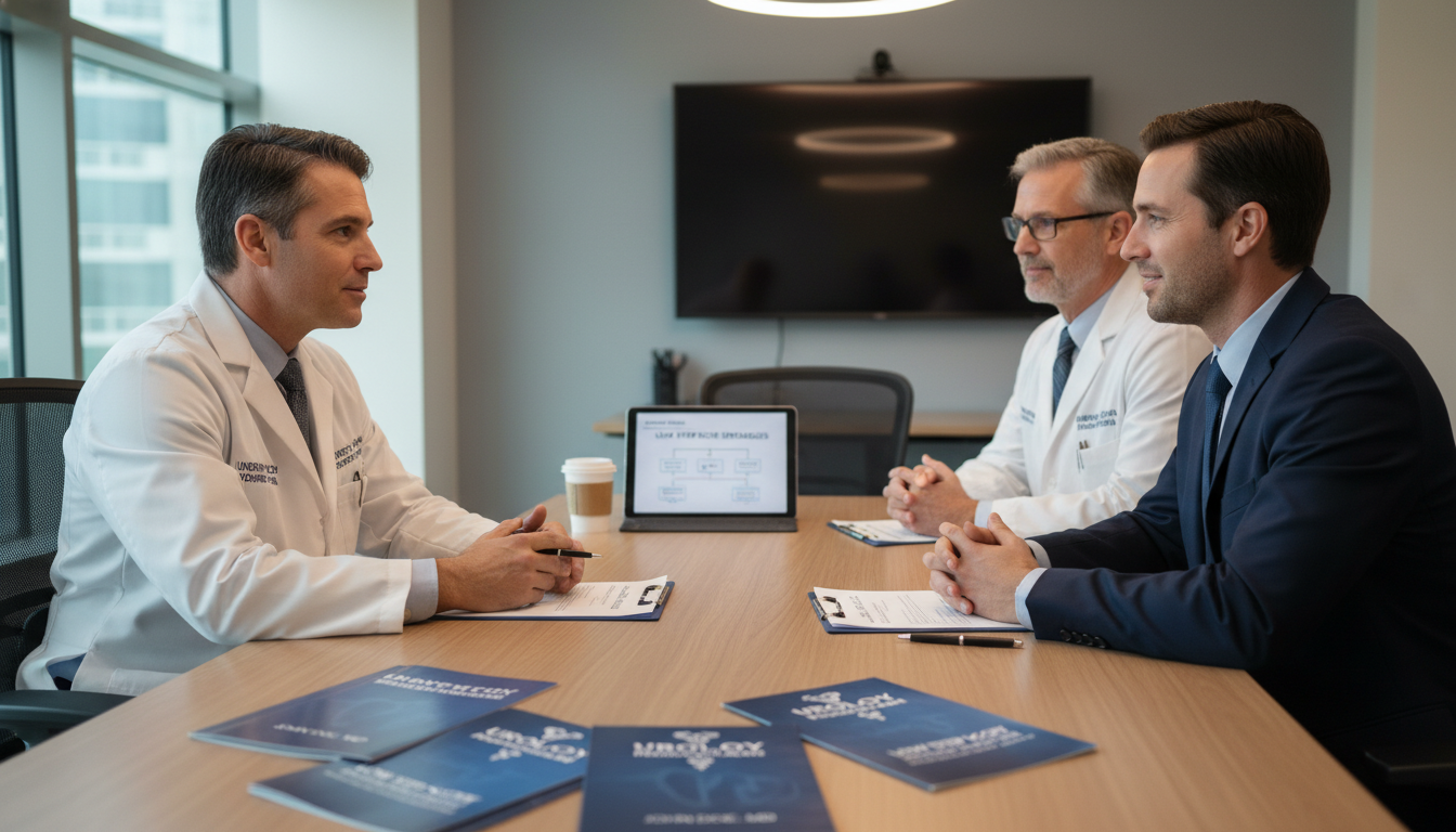 Residency interview with urology faculty and applicant - MD graduate residency for Low Step Score Strategies for MD Graduate