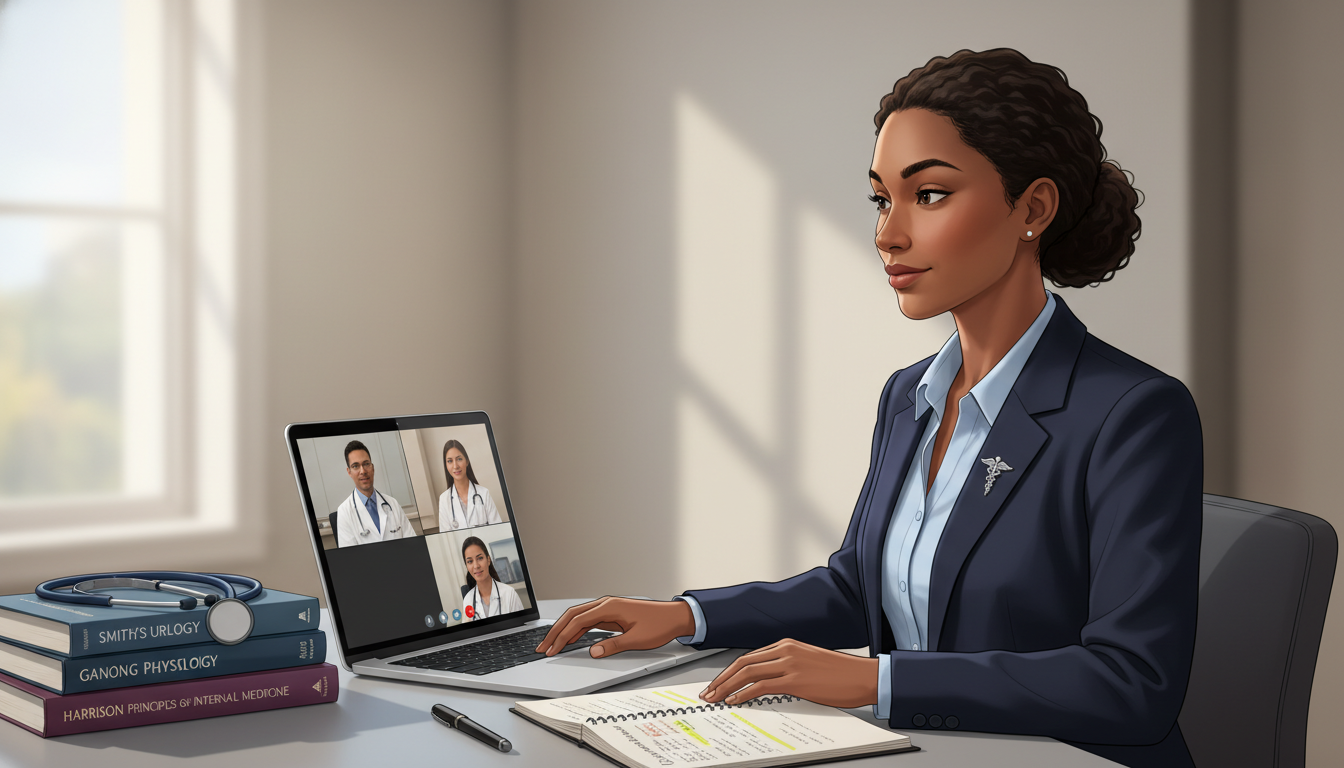 Urology residency applicant practicing video interview - MD graduate residency for Pre-Interview Preparation for MD Graduate