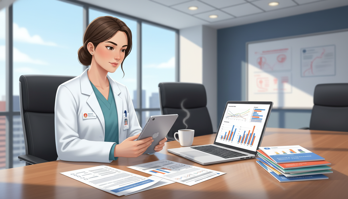 Urology residency applicant comparing program features on tablet - MD graduate residency for Program Selection Strategy for M