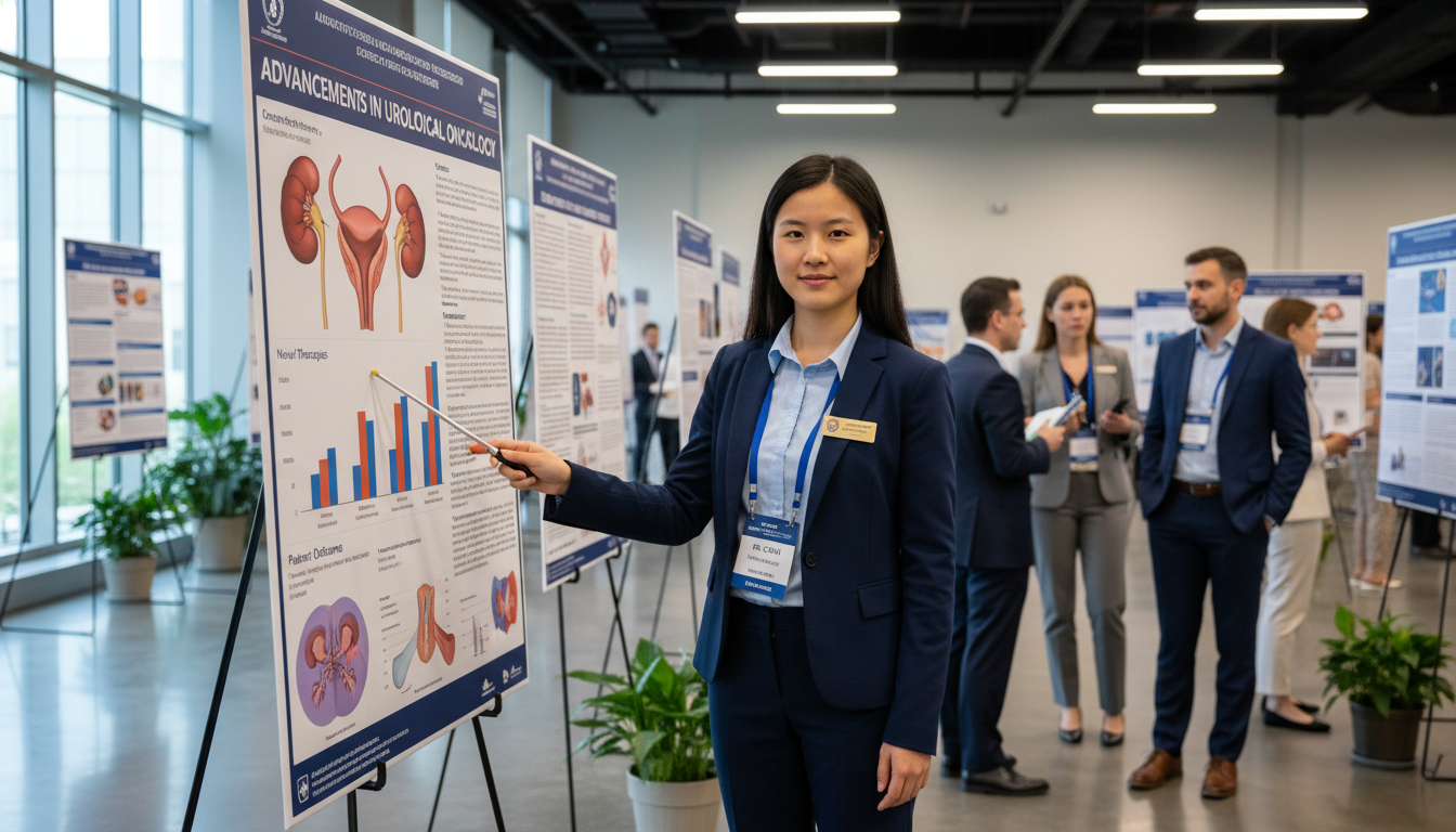 MD graduate presenting urology research poster MD graduate presenting urology research poster - MD graduate residency for Research Profile Building for MD Graduate in Urolo