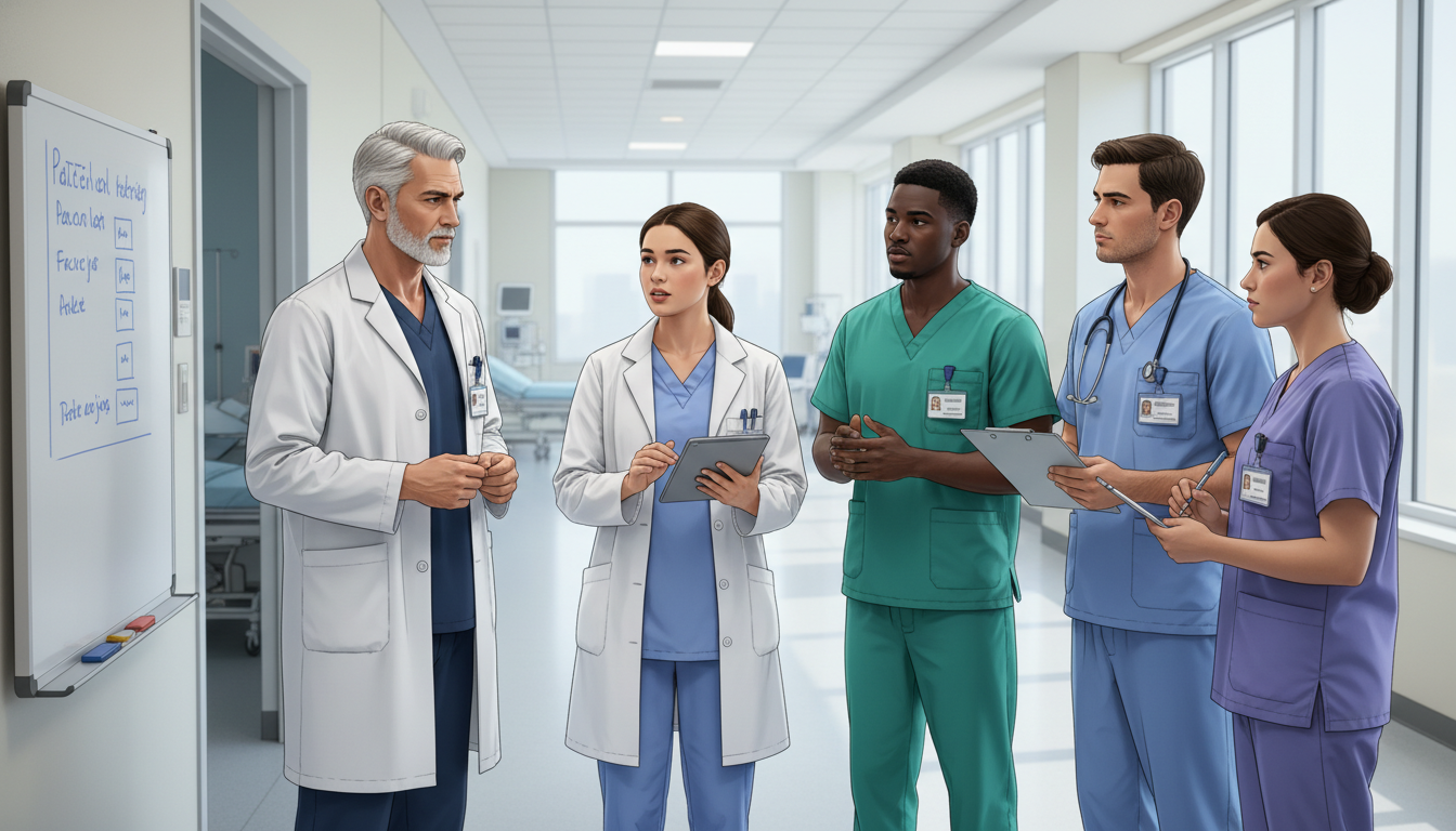 Vascular surgery away rotator presenting case to team on morning rounds Vascular surgery away rotator presenting case to team on morning rounds - MD graduate residency for Away Rotation Strategy fo