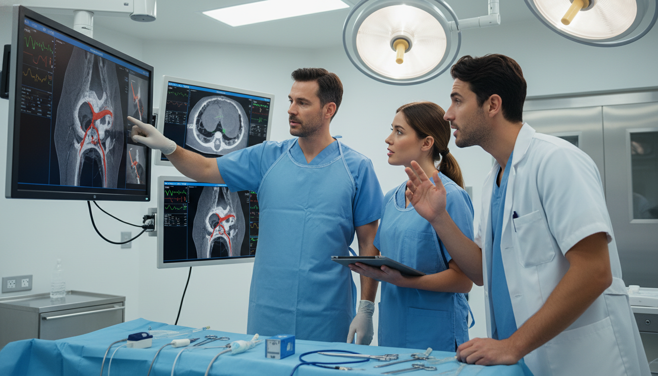 Medical student on vascular surgery rotation engaging with attending and residents - MD graduate residency for Low Step Score