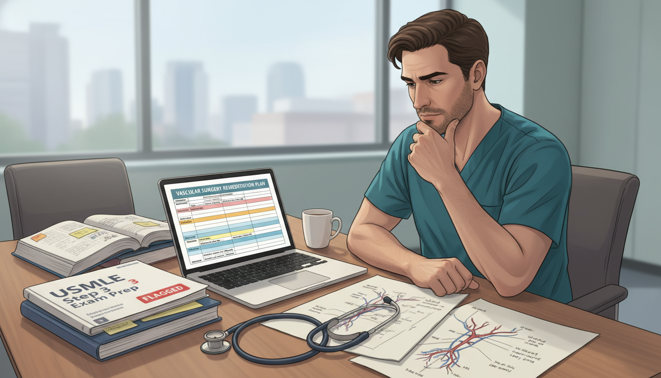 Vascular surgery resident studying and planning after exam failure Vascular surgery resident studying and planning after exam failure - MD graduate residency for Addressing Red Flags for MD Gr