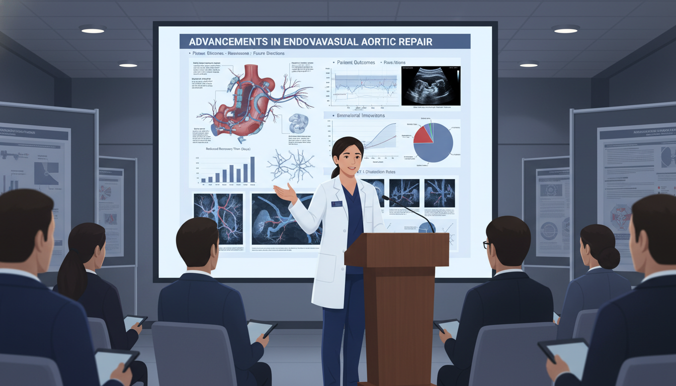 Vascular surgery resident presenting research at a medical conference - MD graduate residency for Research During Residency f
