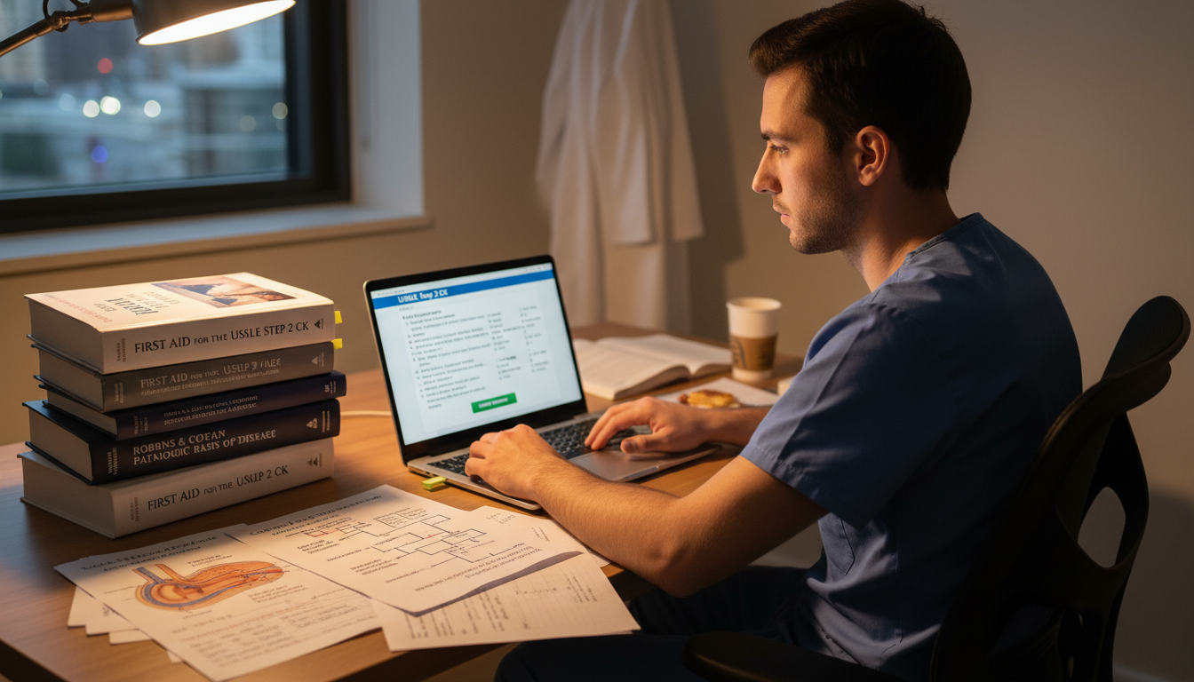 Resident preparing for Step 2 CK exam - MD graduate residency for Step Score Strategy for MD Graduate in Vascular Surgery