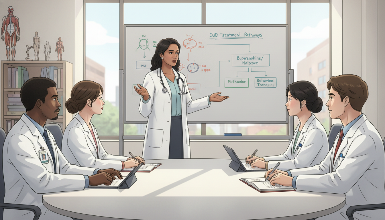 Addiction medicine fellows in a teaching conference Addiction medicine fellows in a teaching conference - non-US citizen IMG for Identifying Malignant Programs for Non-US Citize