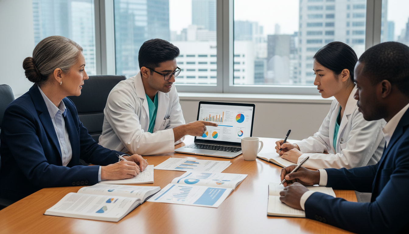 Resident and mentor discussing addiction medicine research project Resident and mentor discussing addiction medicine research project - non-US citizen IMG for Research During Residency for Non