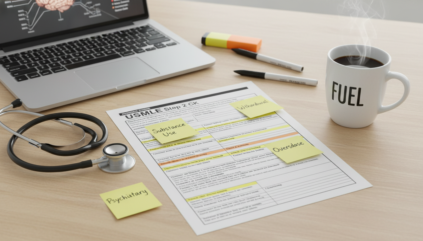 USMLE Step 2 CK blueprint with addiction-related topics highlighted USMLE Step 2 CK blueprint with addiction-related topics highlighted - non-US citizen IMG for USMLE Step 2 CK Preparation for
